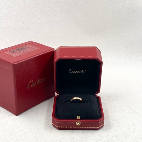【震撼撿漏價👍🏻全網最便宜💫】Cartier/卡地亞  18K黃金 Love戒指 窄版 圈號54