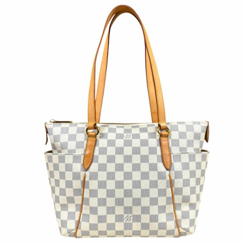 路易威登 Totally PM Damier Azur 帆布手提包 N41280，白色，女士 LOUIS VUITTON