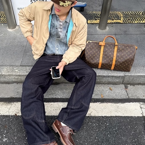 【震撼撿漏價👍🏻全網最便宜💫】Louis Vuitton/LV Keep All 50 旅行袋