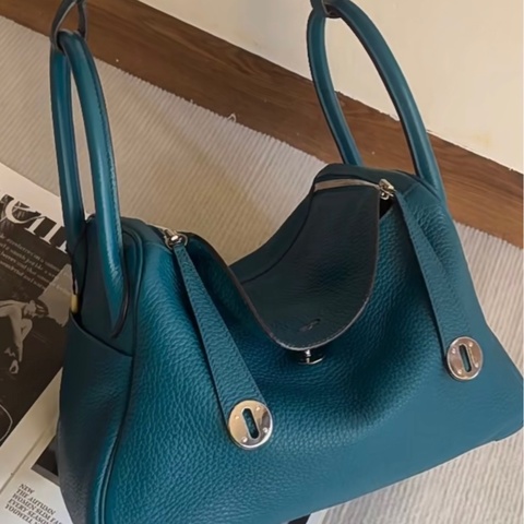 Hermes • Lindy 30 伊茲密爾藍內拼普魯士藍Tc皮