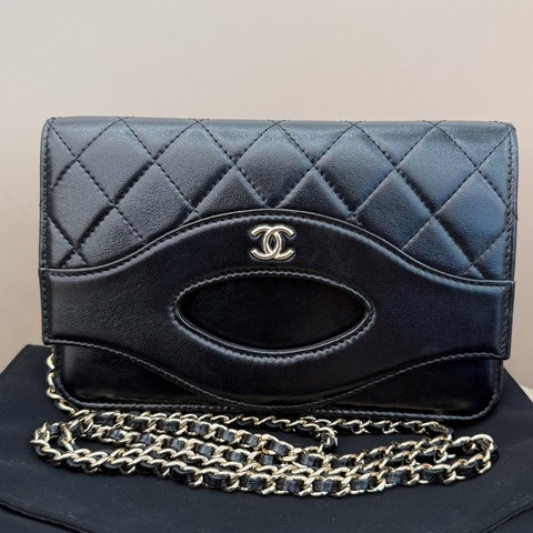 Chanel 香奈兒 24c新款黑金31bag woc鏈條包 芯片款