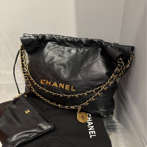 Chanel 22 Bag Small 小號 黑金 垃圾袋 ｜Classic Trend CT精品｜台北東區實體