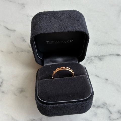 Tiffany 18k T True戒指💍