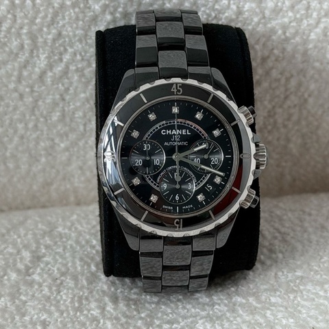 CHANEL香奈兒 J12系列 H1996 腕表 石英機芯 陶瓷錶帶 黑色錶盤 表徑42mm