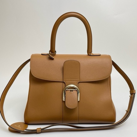Delvaux 德尔沃brillant中號 牛皮包身 金屬扣件 28*20*14