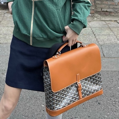 Goyard 戈雅 棕色公文包 尺寸38*26.5cm 男女同款