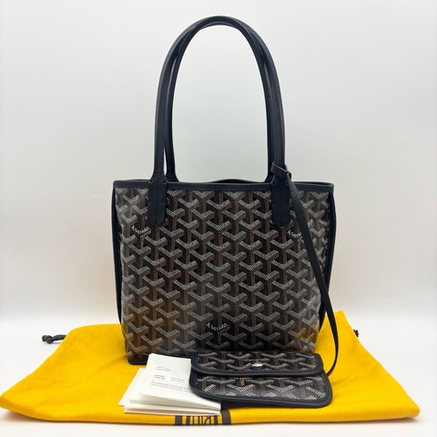 Goyard 戈雅包 mini黑色tote托特包   25年尺寸：21*20*10