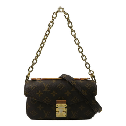 LOUIS VUITTON Monogram Pochette Metis  East West金扣手挽肩背兩用袋