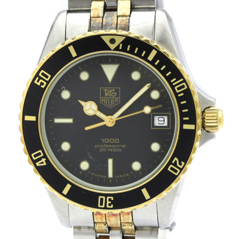 TAG HEUER 豪雅 1000 專業鍍金精鋼腕錶 980.020B