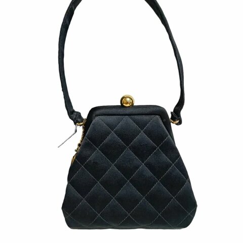 Chanel 香奈兒菱格紋緞面手提晚宴包