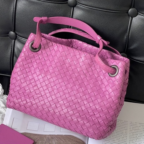 葆蝶家/Bottega Veneta bv雙橋包小號樹莓色
