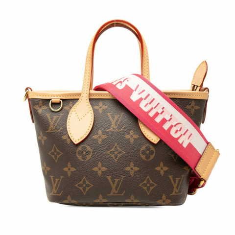 路易威登 Monogram Neverfull BB 單背包/手提包 2-Way M46786 玫瑰牡丹粉/棕色皮革 女士 LOUIS VUITTON
