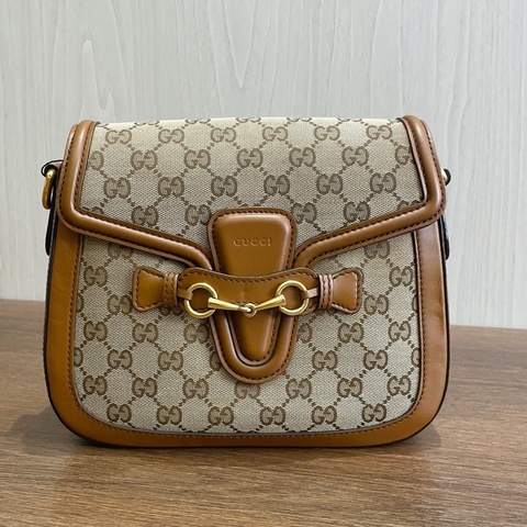 古驰/Gucci Lady Web 老花马鞍包 23*7.5*19