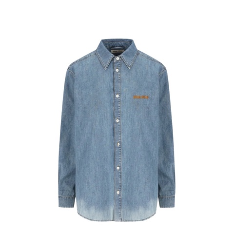 Miu Miu blue chambray shirt 42 襯衫