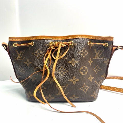 路易威登/Louis Vuitton 老花nano noe抽繩水桶包   尺寸：13×16×10。