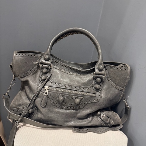 Balenciaga 巴黎世家 機車包 深灰