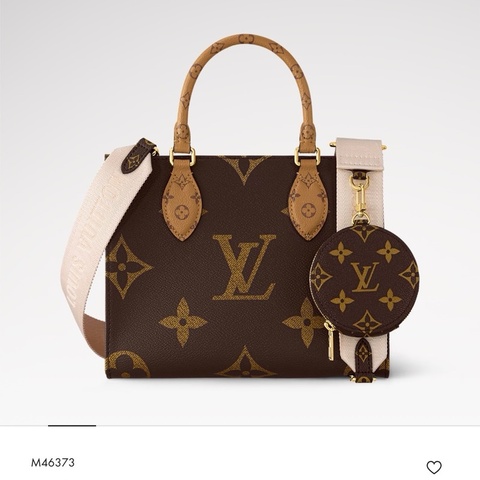 Louis Vuitton OnTheGo PM 老花托特包 經典款 附寬背帶/小圓包 (狀況如圖)