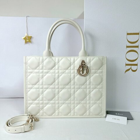 DIOR Book Tote中款五格黛妃托特包