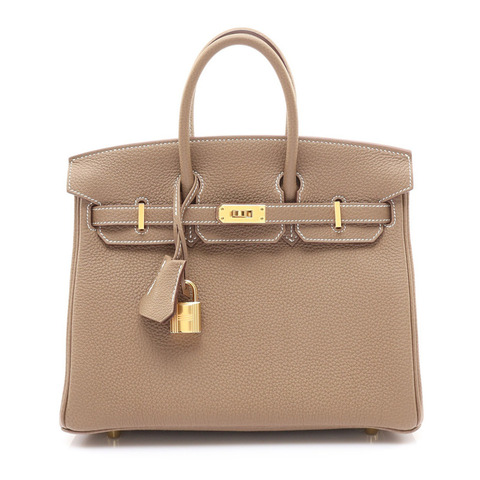 大象灰 Togo牛皮 Birkin 25 柏金包 手提包 Z刻 金扣【HERMES 愛馬仕】 H041344CC