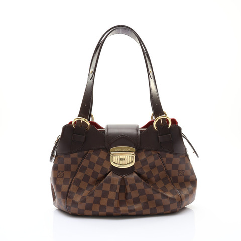 LOUIS VUITTON LV 路易威登 Sistina PM 肩背包 棕色 棋盤格帆布 N41542 N41542