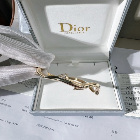 Dior迪奧 Bois de Rose 玫瑰枝葉手鐲，17.5碼