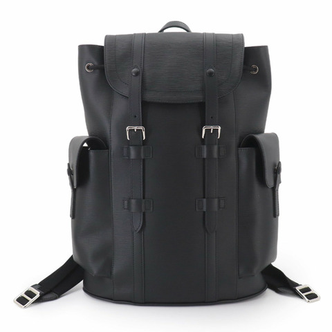 路易威登 Christopher PM Epi 皮革雙肩包(黑色 M50158 RFID)