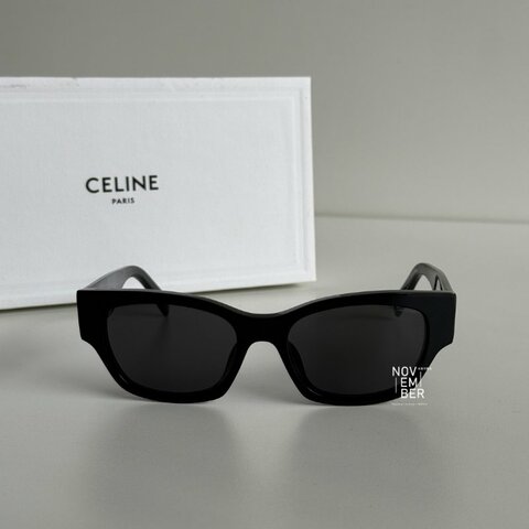 99新 🆕 Celine 瑟琳 Logo墨鏡 黑色