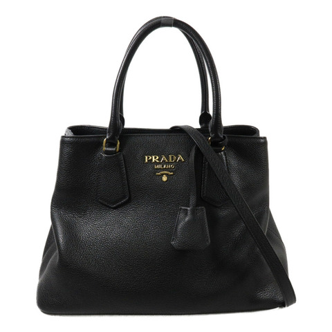 PRADA 牛皮皮革Vitello Daino手挽肩背兩用袋