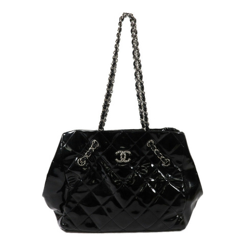 CHANEL 漆皮皮革Shoulder Bag鏈帶肩背袋