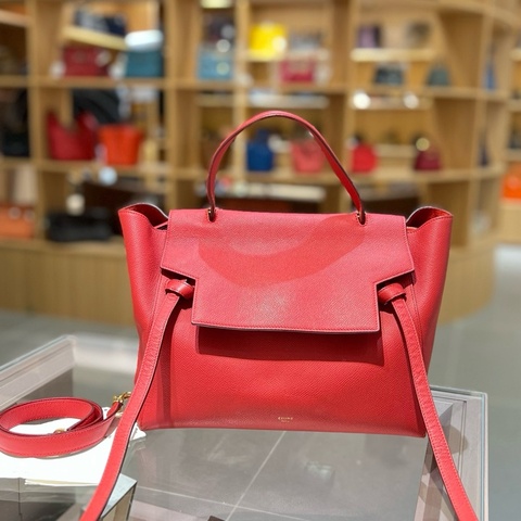 Celine mini belt紅色鲶鱼大号