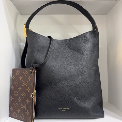 Louis Vuitton 路易威登黑金LOWKEY HOBO中號子母單肩腋下包 芯片款尺寸：30*35*18