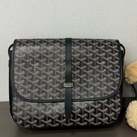 Goyard 戈雅 黑色Belvedere郵差包 尺寸28*24。