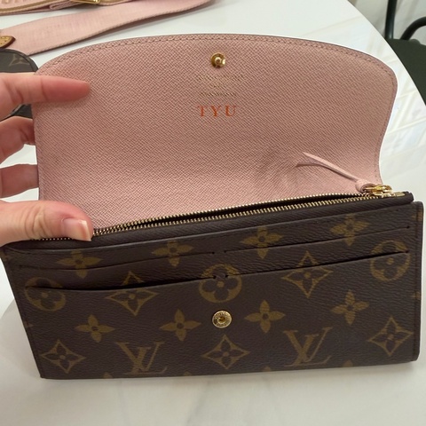 LV長夾粉色
