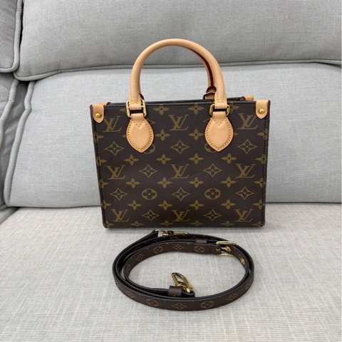 LV  M45847  經典 SAC  PLAT  BB系列  Monogram  帆布手提包  肩背包  斜背包