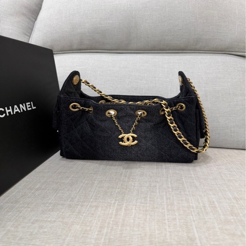 香奈兒Chanel 26P系列25bag mini牛仔黑色