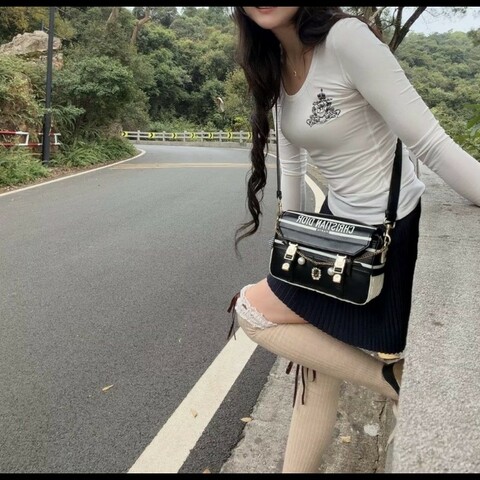 Dior迪奧雙扣camp郵差包