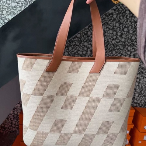 愛馬仕 大號cabas帆布tote 可腋下手提