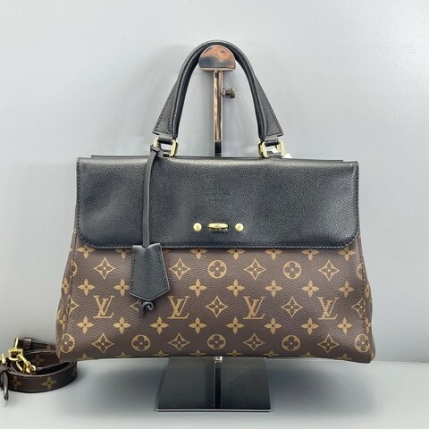Louis Vuitton 維納斯老花拼黑 手提包肩背包