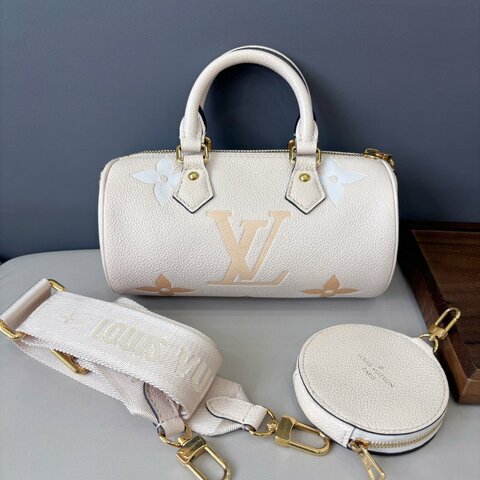 芯片款 路易威登/Louis Vuitton 芭比龍BB 全皮圓桶包