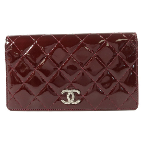 CHANEL 漆皮皮革Long Wallet長錢包