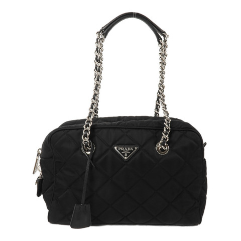 PRADA 尼龍Quilted Tessuto鏈帶肩背袋