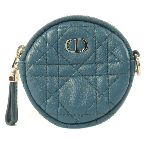 Dior 牛皮皮革Caro Round Coin Purse零錢包