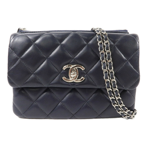 CHANEL 牛皮皮革Chain Shoulder鏈帶肩背袋