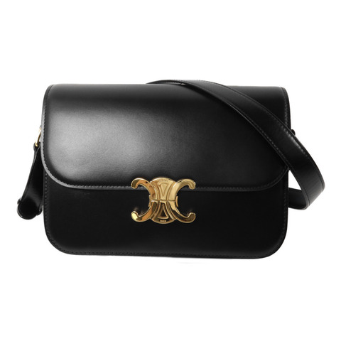 CELINE 牛皮皮革Triomphe Medium肩背袋