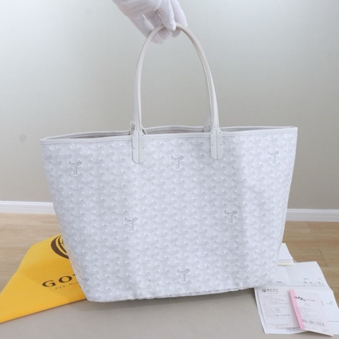 Goyard戈雅 子母購物袋TOTE中號  托特包肩背包 白色