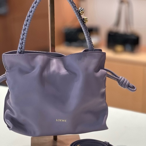Loewe羅意威 福袋手輓包斜背包 薰衣草淡紫色