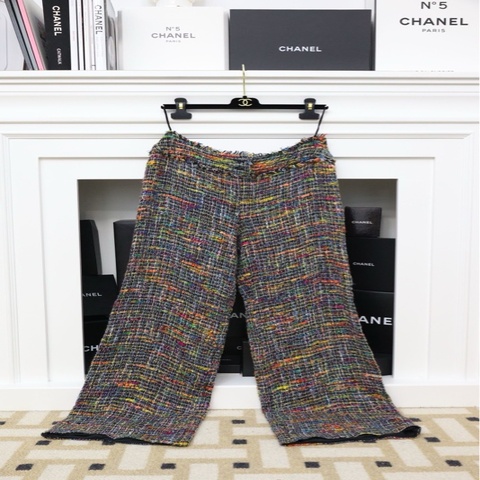 Chanel 98年彩虹粗花呢长裤