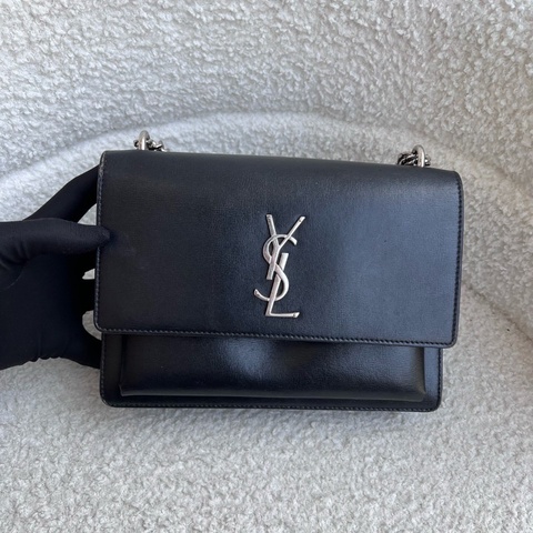98新好成色🖤#Ysl #黑銀 #牛皮 #日落中號