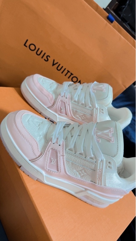 LV Trainer 運動鞋 粉白配色｜24號（適合23.5cm）｜近全新