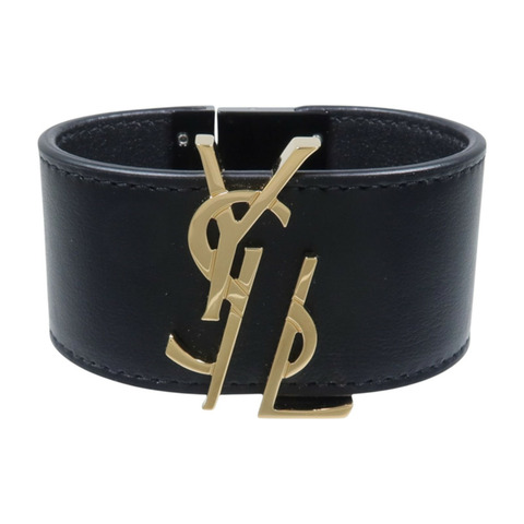 SAINT LAURENT 牛皮皮革/金屬Opyum Bracelet手鏈